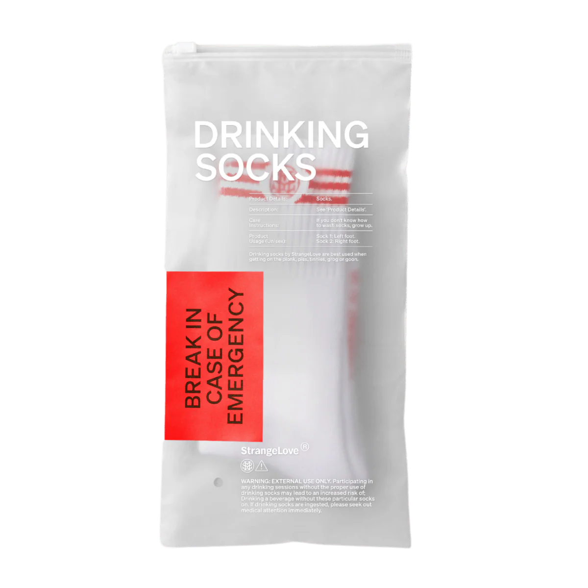 StrangeLove Drinking Socks