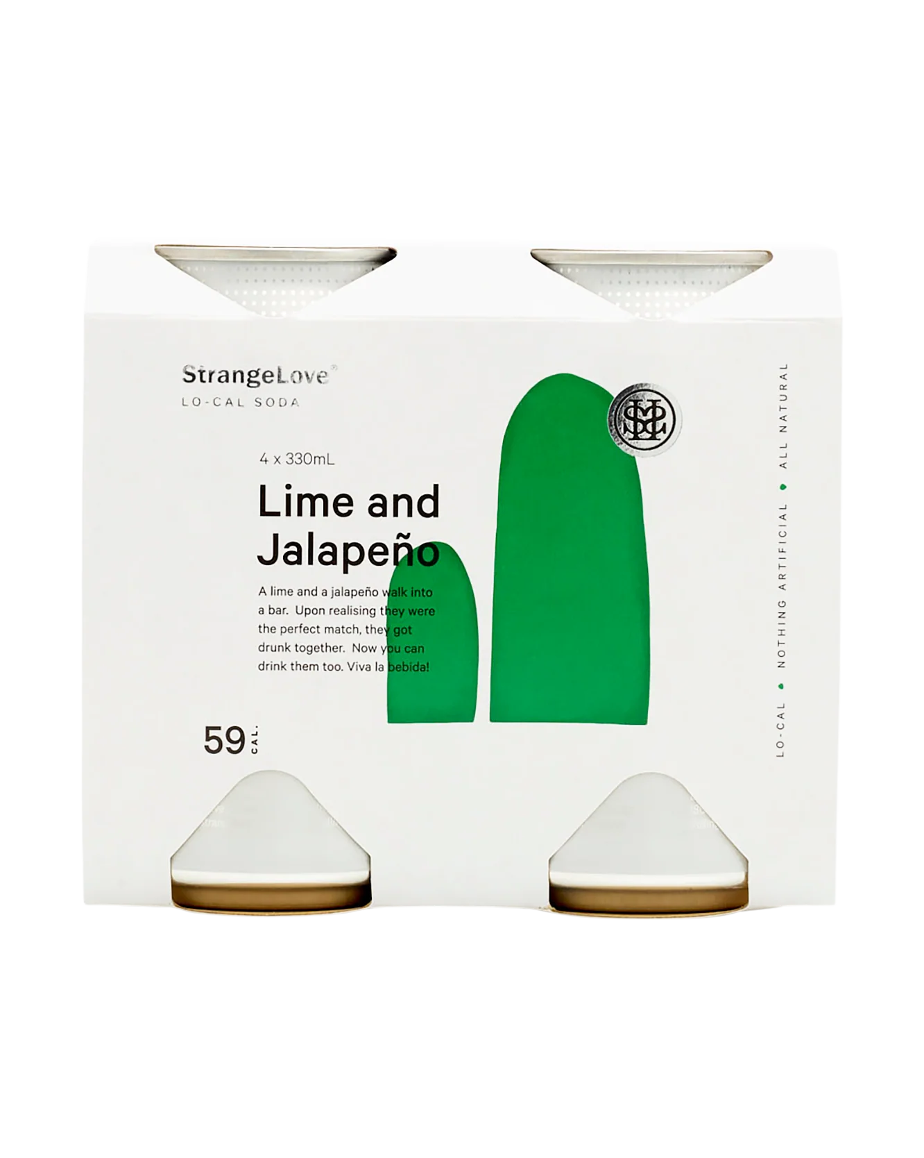 Lime & Jalapeno Lo-Cal Soda 330ml Cans x24 - Image 3