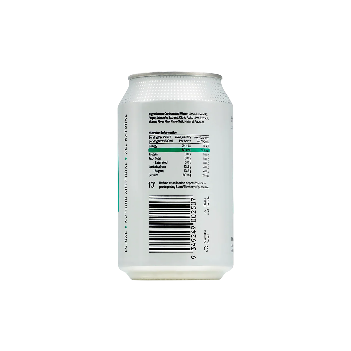 Lime & Jalapeno Lo-Cal Soda 330ml Cans x24 - Image 6