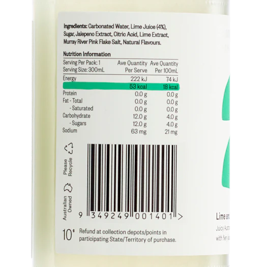 Lime & Jalapeño Lo-Cal Soda 300ml x 24 - Image 7