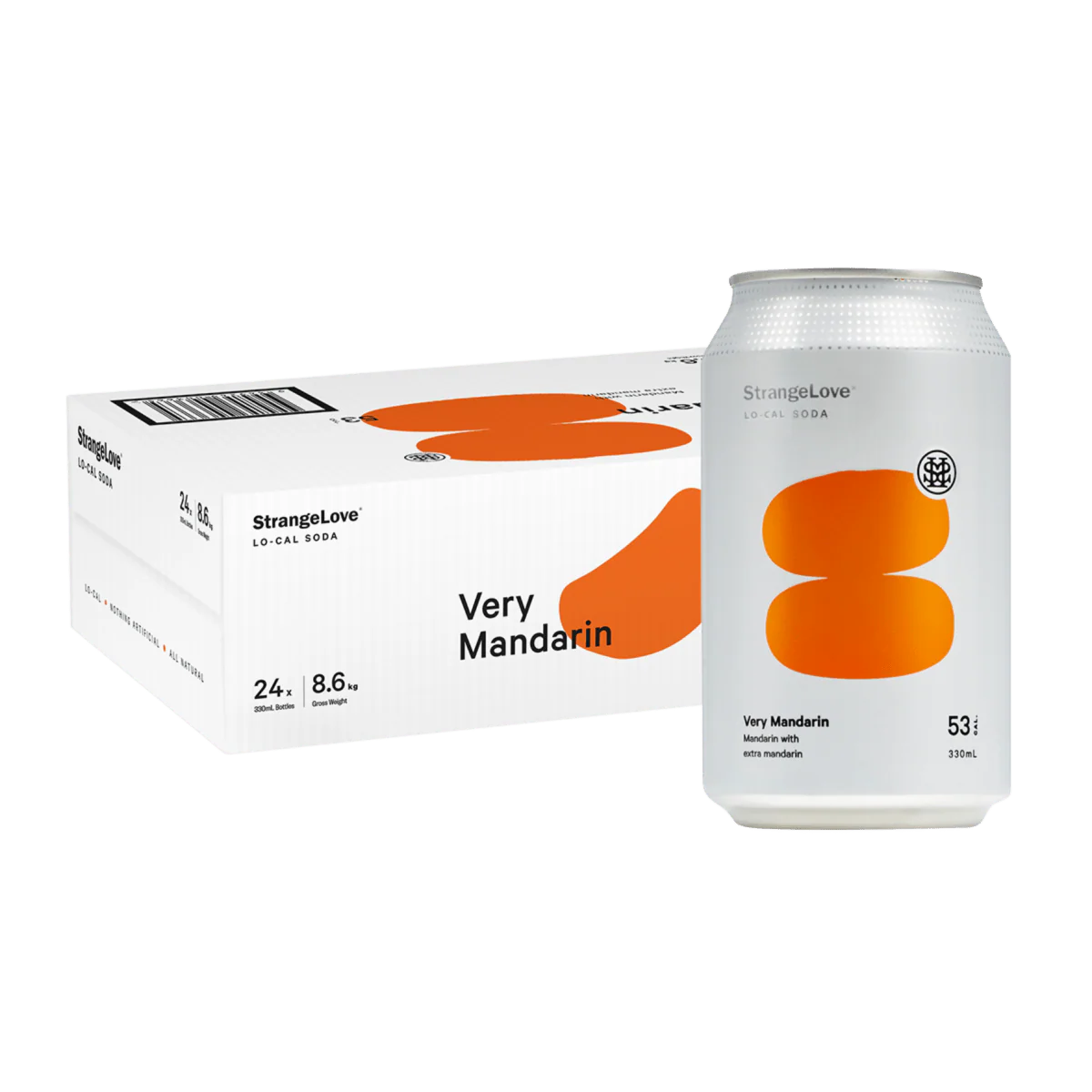 Very Mandarin Lo-Cal Soda 330ml Cans x 24 - Image 7